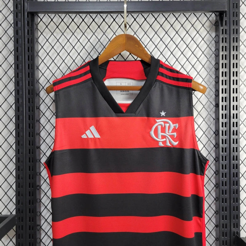 Camiseta Flamengo Local 2024 entrenamiento | Versión fan sin manga