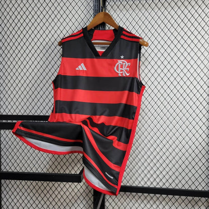 Camiseta Flamengo Local 2024 entrenamiento | Versión fan sin manga