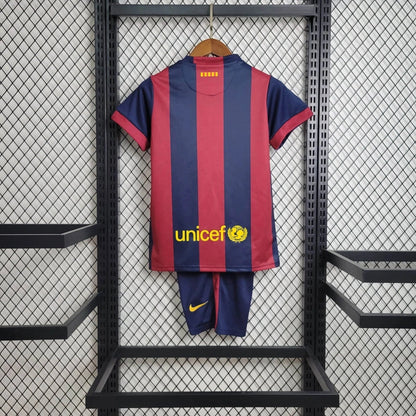 Conjunto niños Barcelona 2014/15 Local Retro