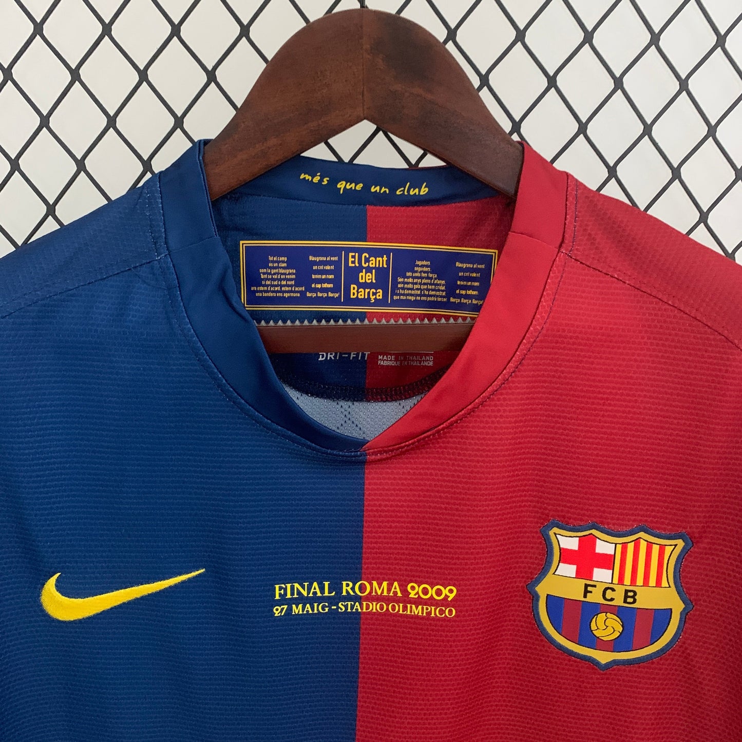 Camiseta Barcelona 2008/09 Local | Manga larga Retro Champions League