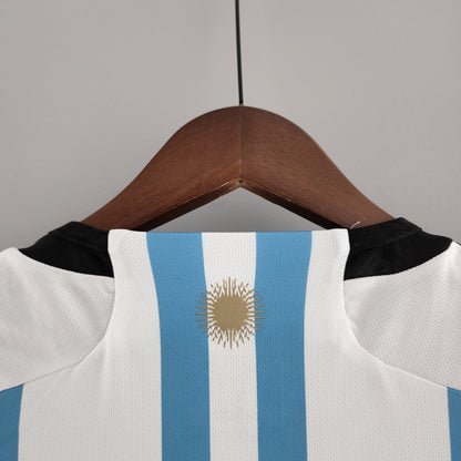 ⚡Envío rápido - Camiseta Argentina 3 estrellas + parche campeón del mundo Local